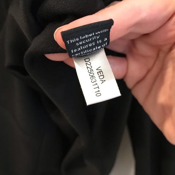 DVF Veda Crepe Babydoll Dress LBD - Picture 6 of 8